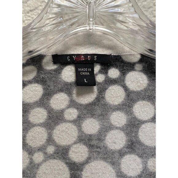 Cyrus Black and White Polka Dot Cardigan Size Large - Picture 5 of 6